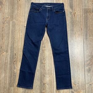 Mott & Bow Oliver Slim Fit Jeans Mens 30x32 Dark Indigo Rinse NE-922 Denim